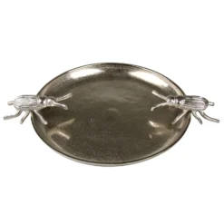 Platte Silber Käfer Aluminium