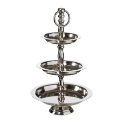 Etagere, Basic, Aluminium, 3 Ebenen, Silber