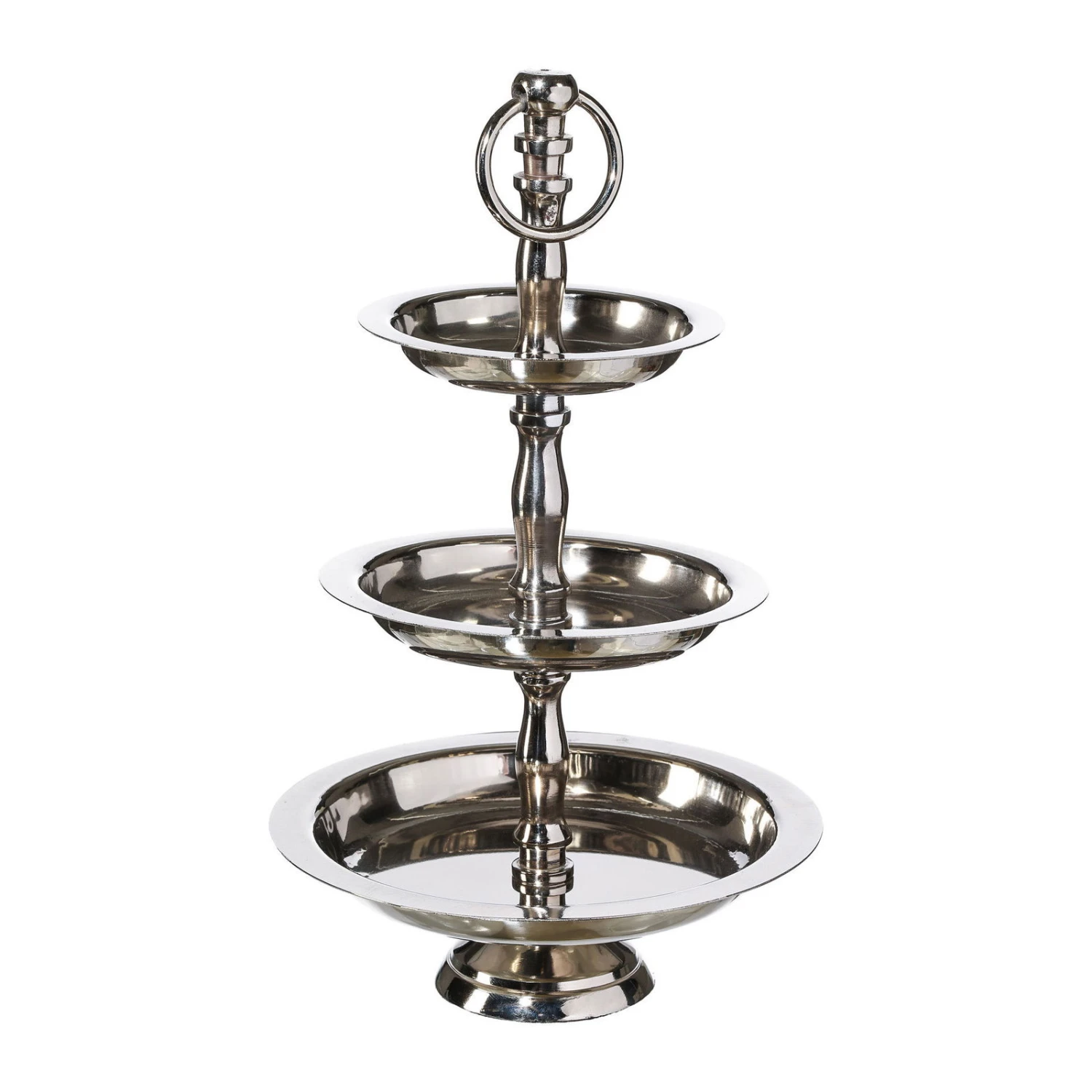 Etagere, Basic, Aluminium, 3 Ebenen, Silber 1 Etagere, Basic, Aluminium, 3 Ebenen, Silber