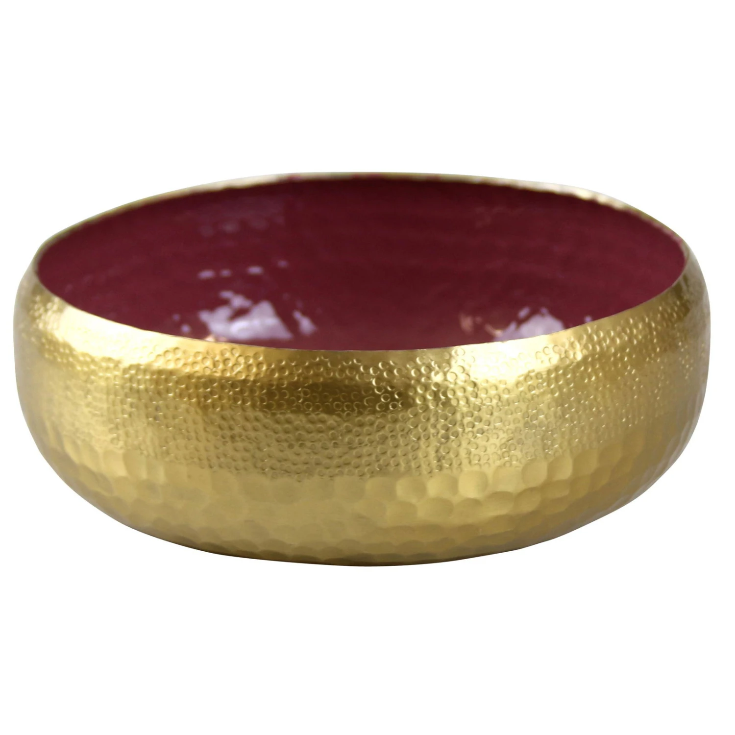 Schale, Gold/bordeaux, H 11 X Ø 35 Cm 1 Schale, Gold/bordeaux, H 11 X Ø 35 Cm