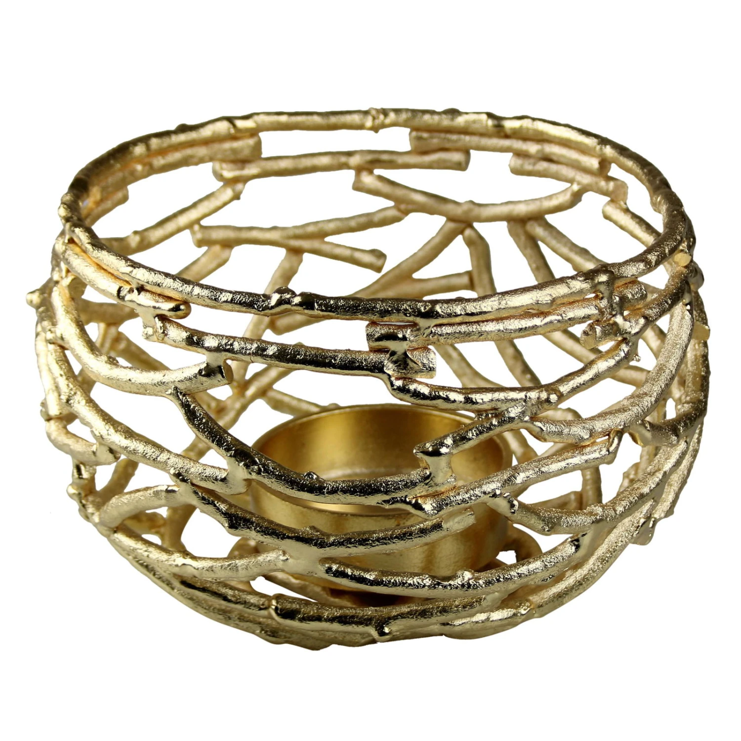 Schale, Gold, Aluminium 2 Schale, Gold, Aluminium – Bild 2