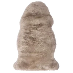 Schaffell Platingrau Aus 100% Naturfell, 90 X 50 Cm