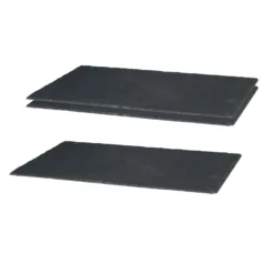 Schiefer-Dekoplatte, 3er-Set, Anthrazit, 30 X 45 X 0,5 Cm