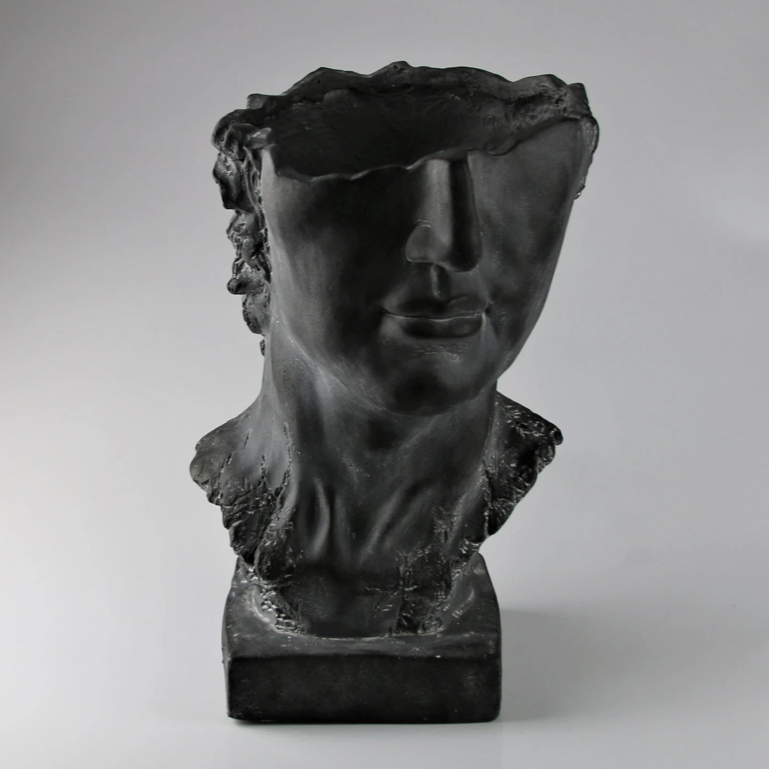 Pflanzkopf, Grau, Ø 27 X H 39 Cm 1 Pflanzkopf, Grau, Ø 27 X H 39 Cm