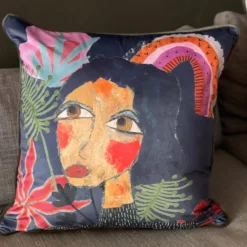 Kissenhülle, Bunt, Baumwolle, 55 X 55 Cm