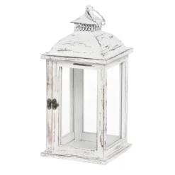 Laterne Für Innen Aus Holz, Ca. 17,5x17,5x37,5 Cm