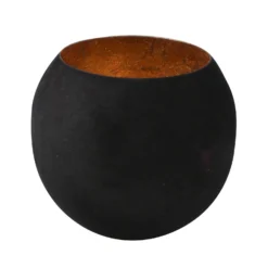 Windlicht, Gold & Schwarz, Ø 30 Cm