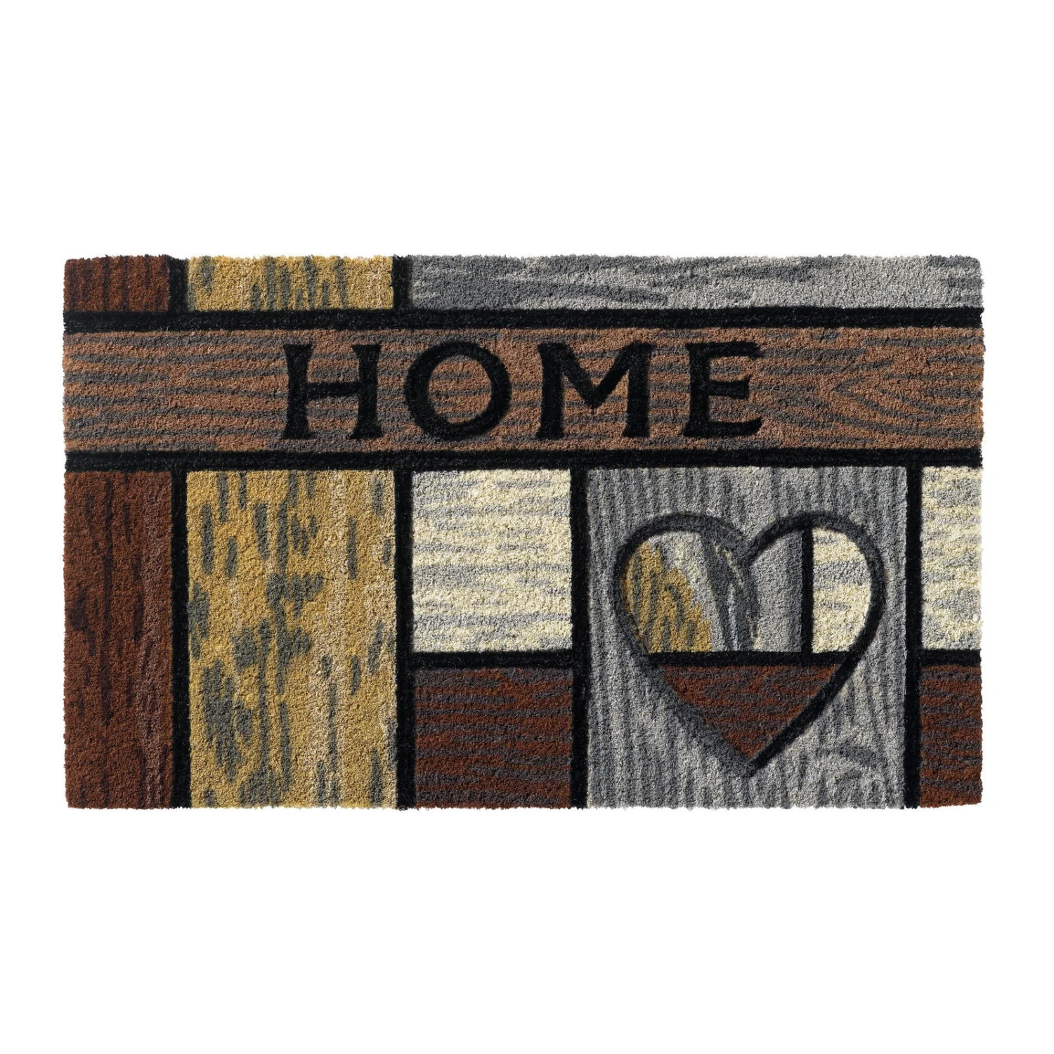 Kölle Kokosfußmatte Holzoptik Herz, Maße 45 X 75 Cm 1 Kölle Kokosfußmatte Holzoptik Herz, Maße 45 X 75 Cm