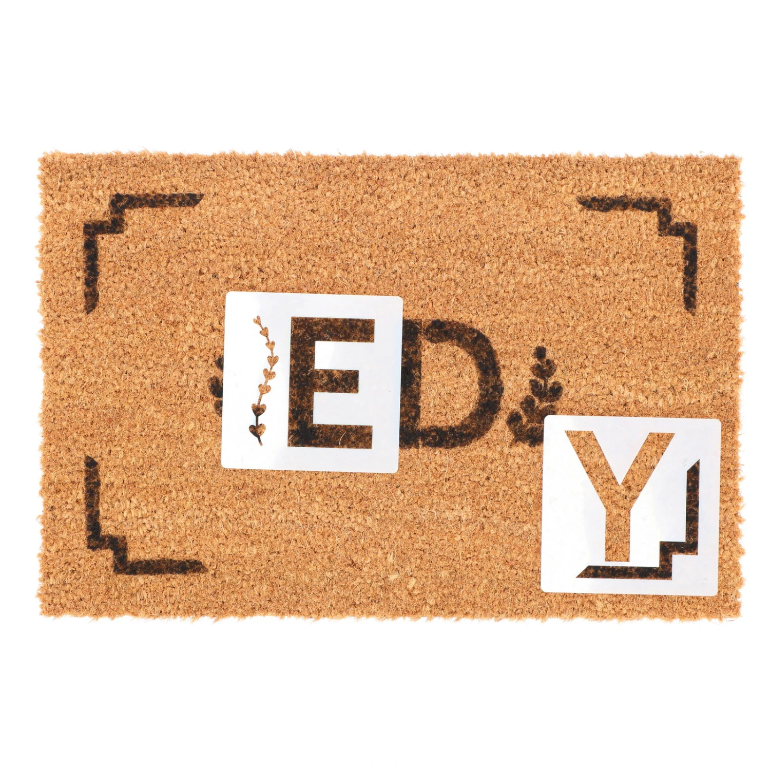 DIY-Set Türmatte Mit Buchstaben, Kokosfaser, 60 X 40 X 1,6 Cm 2 DIY-Set Türmatte Mit Buchstaben, Kokosfaser, 60 X 40 X 1,6 Cm – Bild 2