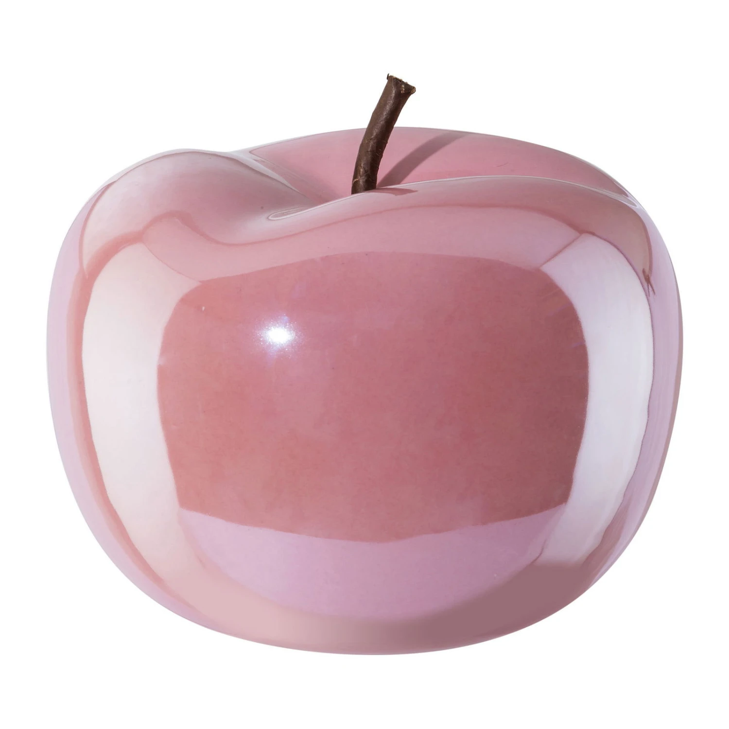 Dekoapfel PEARL, Keramik, Pink, 22 X 18 Cm 1 Dekoapfel PEARL, Keramik, Pink, 22 X 18 Cm