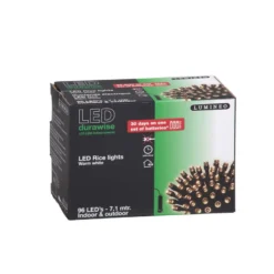 Lumineo LED Durawise Ricelight-Batterie-Lichterkette, Warmweiß, Mit Timerfunktion 11 Lumineo LED Durawise Ricelight-Batterie-Lichterkette, Warmweiß, Mit Timerfunktion -Deutschland Garten Schatten Verkaufs-Shop 2040302578 LED Duraw Twinkle Ricelight 7 1m 96L aussen excl Batterie schw warmweiss RGB 7293