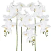 Kunstblume Orchideenzweig, Creme, Ca. 98 Cm, 3 Stück