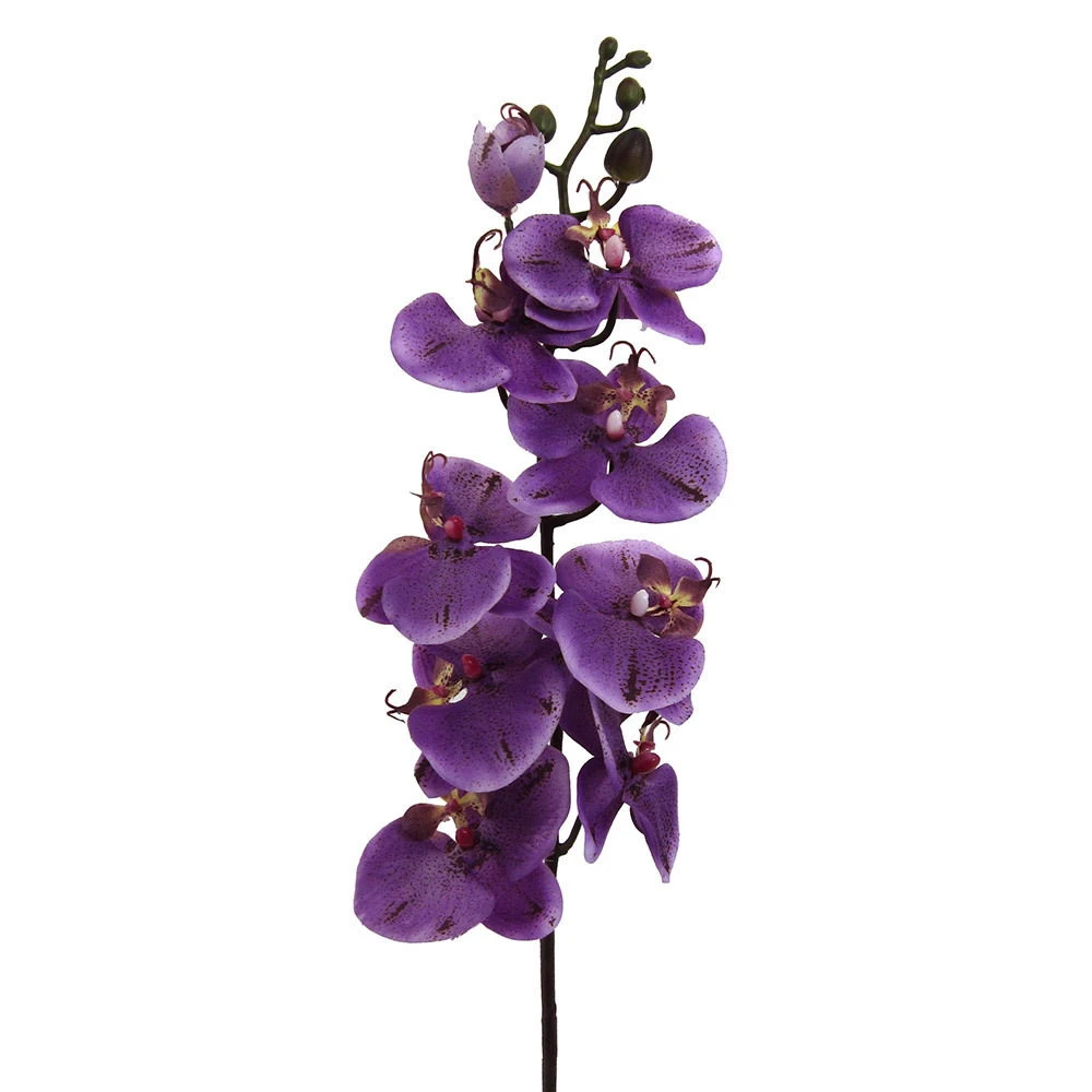 Kunstblume Orchideenzweig, Lila, Ca. 98 Cm, 3 Stück 2 Kunstblume Orchideenzweig, Lila, Ca. 98 Cm, 3 Stück – Bild 2