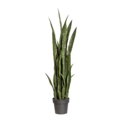 Kunstpflanze Sansevieria Im Kunststofftopf, Grün, Ca. 120 Cm