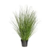 Kunstpflanze Miscanthus Zebrinus, Ca. 110 Cm, Im Einfachen Kunststofftopf