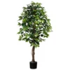 Künstlicher Ficus Benjamini, Birkenfeige, Grün, Ca. 150 Cm, Ca. 840 Blätter