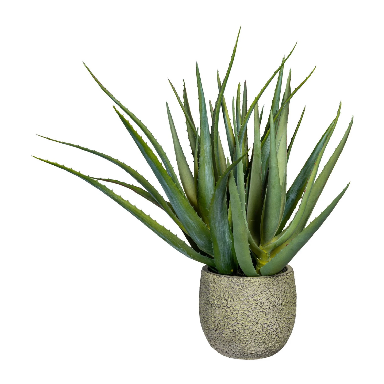 Kunstpflanze Aloe Vera Mit 37 Blättern & Erde, Topf-Ø 14,5 Cm, Höhe Ca. 48 Cm 1 Kunstpflanze Aloe Vera Mit 37 Blättern & Erde, Topf-Ø 14,5 Cm, Höhe Ca. 48 Cm