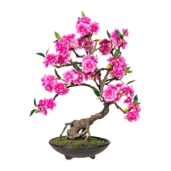 Kunstpflanze Bonsai Cerasum, Pink, Höhe Ca. 37 Cm