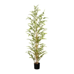 Kunstpflanze Bambus Miniblatt, Ca. 540 Blätter, Höhe Ca. 120 Cm