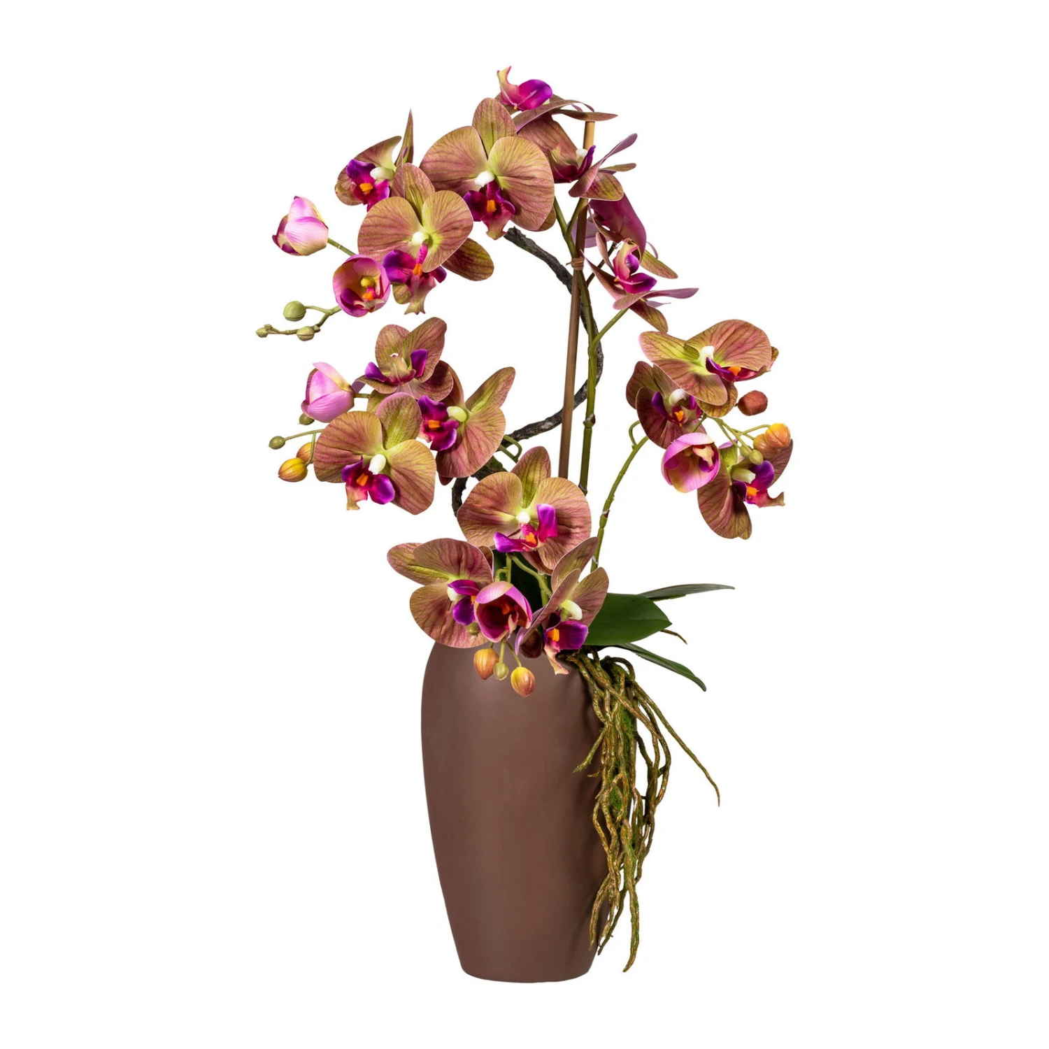 Kunstpflanze Phalaenopsis, Grünlila, Höhe Ca. 70 Cm 1 Kunstpflanze Phalaenopsis, Grünlila, Höhe Ca. 70 Cm