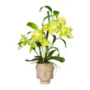 Kunstpflanze Orchideen & Bambus-Arrangement, Grün, Topf-Ø 13 Cm, Höhe Ca. 60 Cm