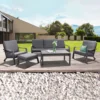 Loungeset 'Australien', 4tlg, Anthrazit