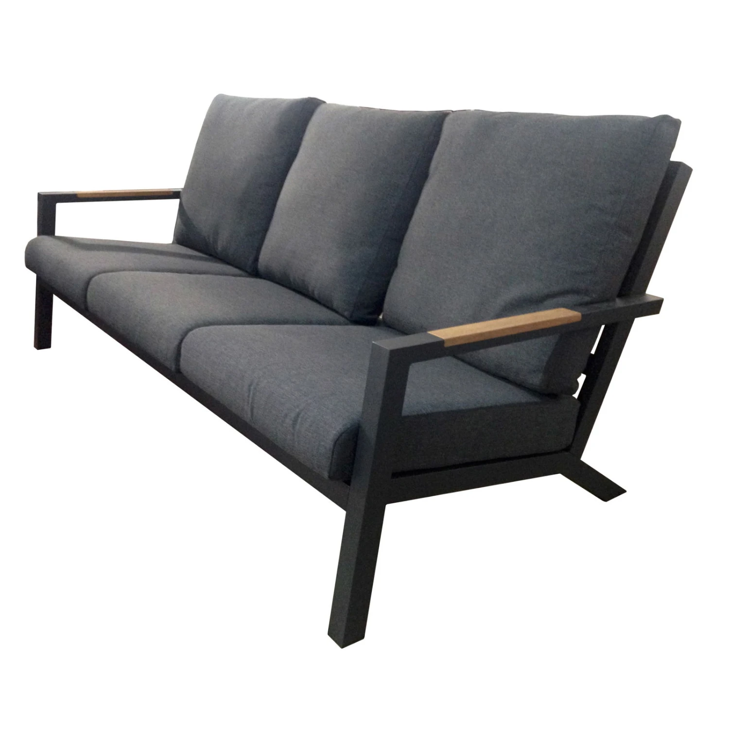 Bank 'Australien' Inkl. Auflage, Dreisitzer, Anthrazit 1 Bank 'Australien' Inkl. Auflage, Dreisitzer, Anthrazit