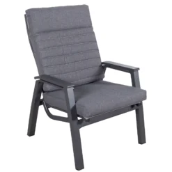 Loungesessel 'Paris', Grau/schwarz