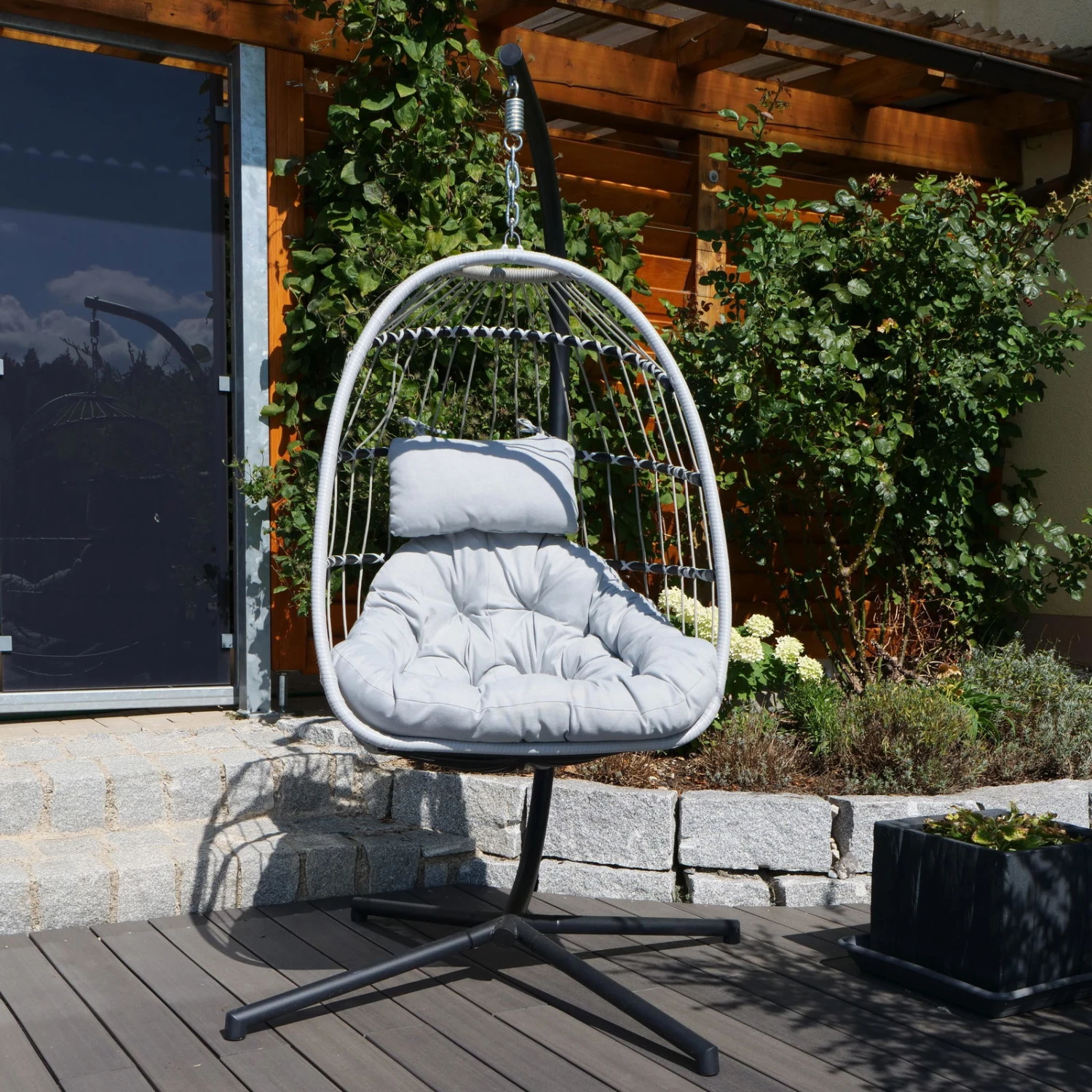 Hängesessel 'Folt Sterzing' Inkl. Auflagen, Light Grey 1 Hängesessel 'Folt Sterzing' Inkl. Auflagen, Light Grey