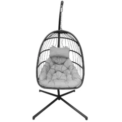 Hängesessel 'Folt Sterzing' Inkl. Auflagen, Schwarz -Deutschland Garten Schatten Verkaufs-Shop 3910302723 Haengesessel Folt Sterzing schwarz inkl Auflage 1 123058