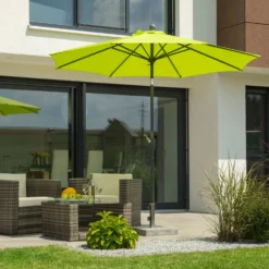 Mittelstockschirm 'Harlem', Ø Ca. 270 Cm -Deutschland Garten Schatten Verkaufs-Shop 3910501921 Sonnenschirm Harlem apfelgruen 2 90193