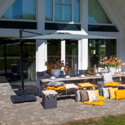 Madison Pendelschirm 'St. Tropez', Grau, Ca. 355 X 300 Cm -Deutschland Garten Schatten Verkaufs-Shop 3910503039 Pendelschirm St Tropez grau 7 89438