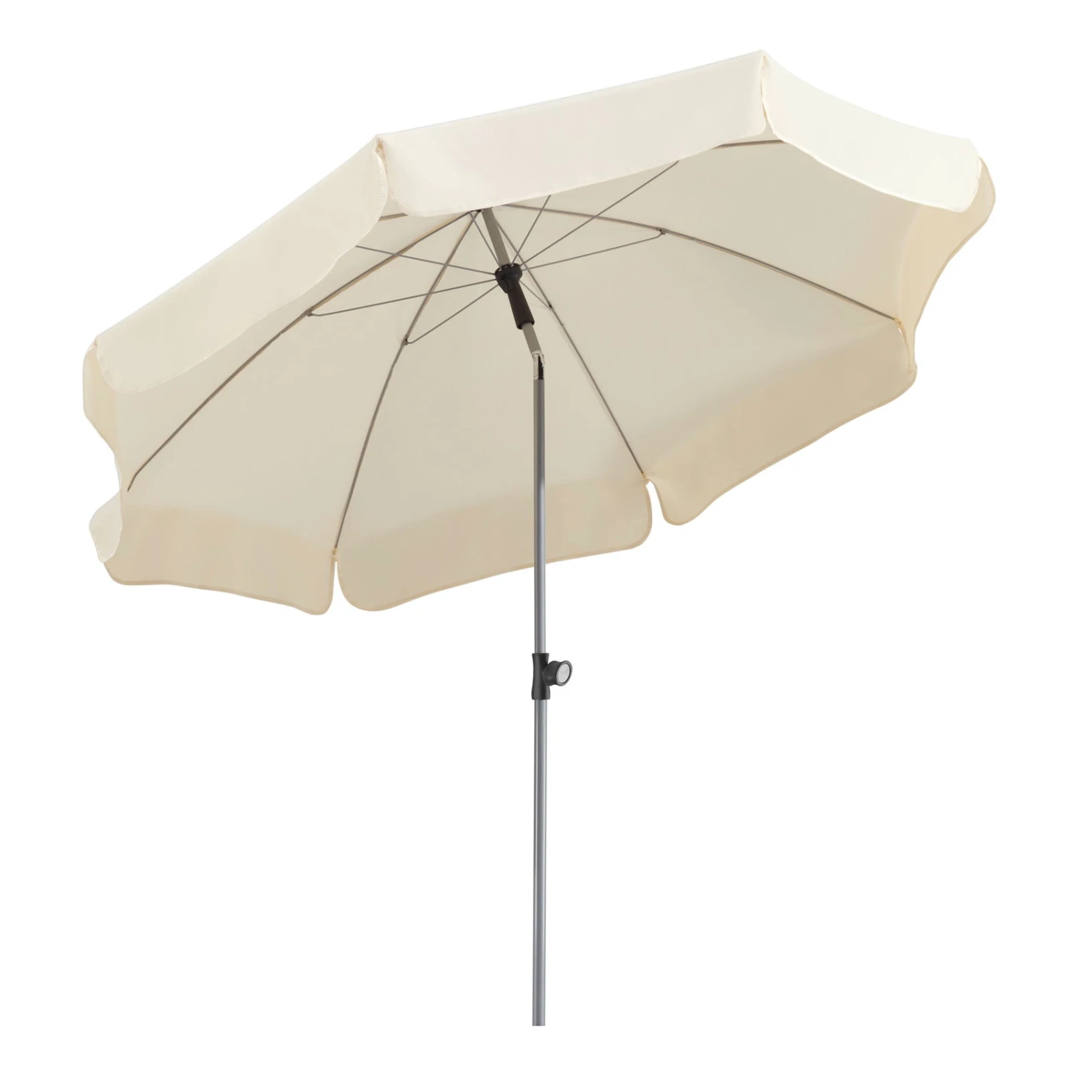 Mittelstockschirm 'Locarno', Ø 200 Cm, Natur 2 Mittelstockschirm 'Locarno', Ø 200 Cm, Natur – Bild 2