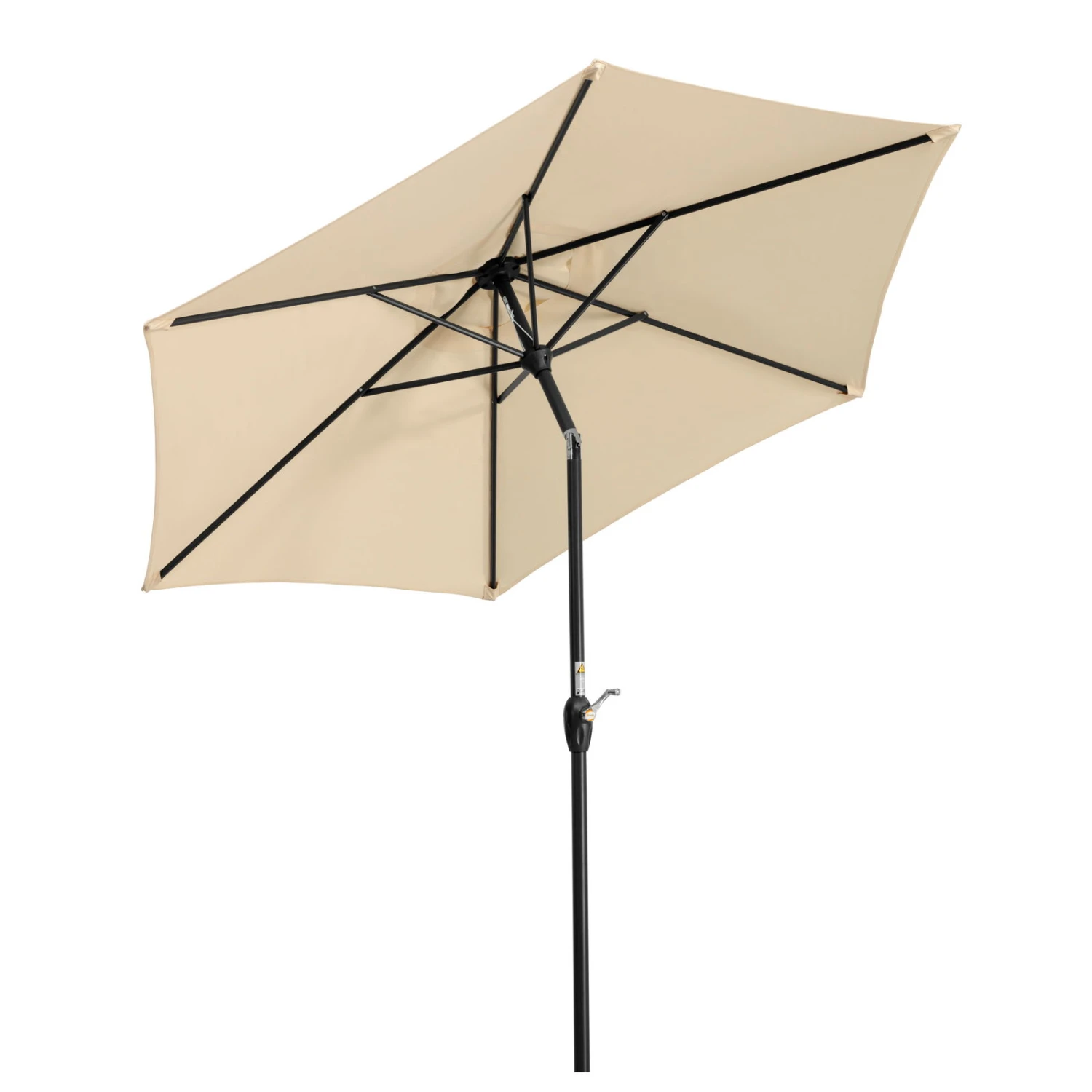 Mittelstockschirm 'Bilbao', Ø Ca. 220 Cm, Natur 3 Mittelstockschirm 'Bilbao', Ø Ca. 220 Cm, Natur – Bild 3