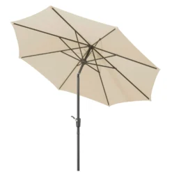 Mittelstockschirm 'Harlem', Ø Ca. 270 Cm, Natur -Deutschland Garten Schatten Verkaufs-Shop 3910503144 Sonnenschirm Harlem natur 7 90442
