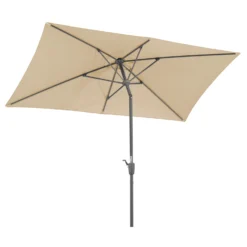 Mittelstockschirm 'Tunis', Ca. 270 X 150 Cm, Natur -Deutschland Garten Schatten Verkaufs-Shop 3910503161 Sonnenschirm Tunis natur 8 90533