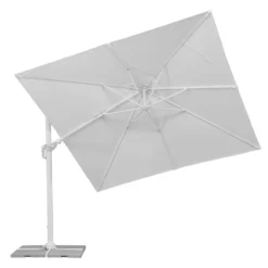 Pendelschirm 'Rhodos Twist Bianco', Ca. 300 X 300 Cm, Weiss 18 Pendelschirm 'Rhodos Twist Bianco', Ca. 300 X 300 Cm, Weiss -Deutschland Garten Schatten Verkaufs-Shop 3910503194 Sonnenschirm Rhodos Twist Bianco weiss 11 90625