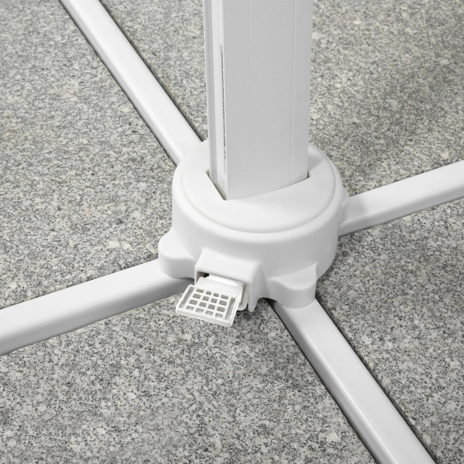 Pendelschirm 'Rhodos Twist Bianco', Ca. 300 X 300 Cm, Weiss 11 Pendelschirm 'Rhodos Twist Bianco', Ca. 300 X 300 Cm, Weiss – Bild 11