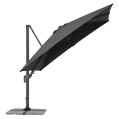 Pendelschirm, 'Rhodos Twist', Ca. 300 X 300 Cm -Deutschland Garten Schatten Verkaufs-Shop 3910503198 Sonnenschirm Rhodos Twist anthrazit 10 90670