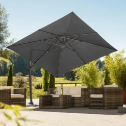 Pendelschirm, 'Rhodos Twist', Ca. 300 X 300 Cm