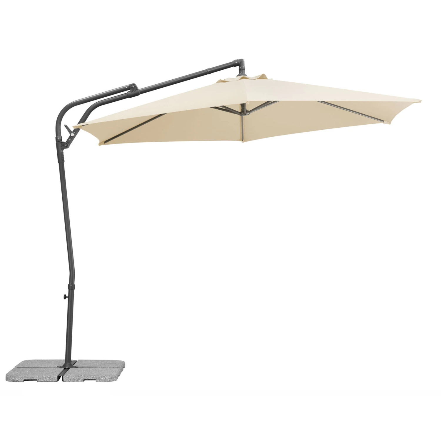 Pendelschirm 'Genua', Ø Ca. 300 Cm, Natur 2 Pendelschirm 'Genua', Ø Ca. 300 Cm, Natur – Bild 2