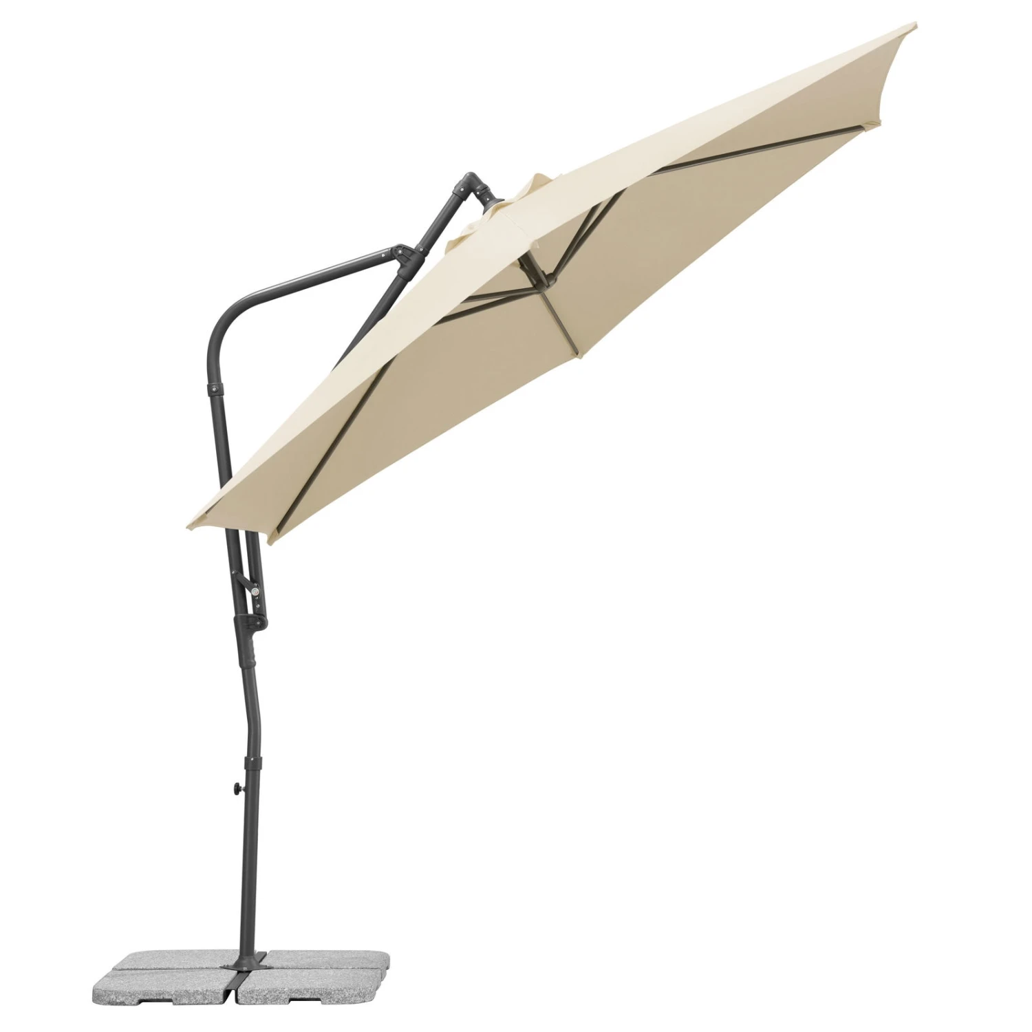 Pendelschirm 'Genua', Ø Ca. 300 Cm, Natur 4 Pendelschirm 'Genua', Ø Ca. 300 Cm, Natur – Bild 4