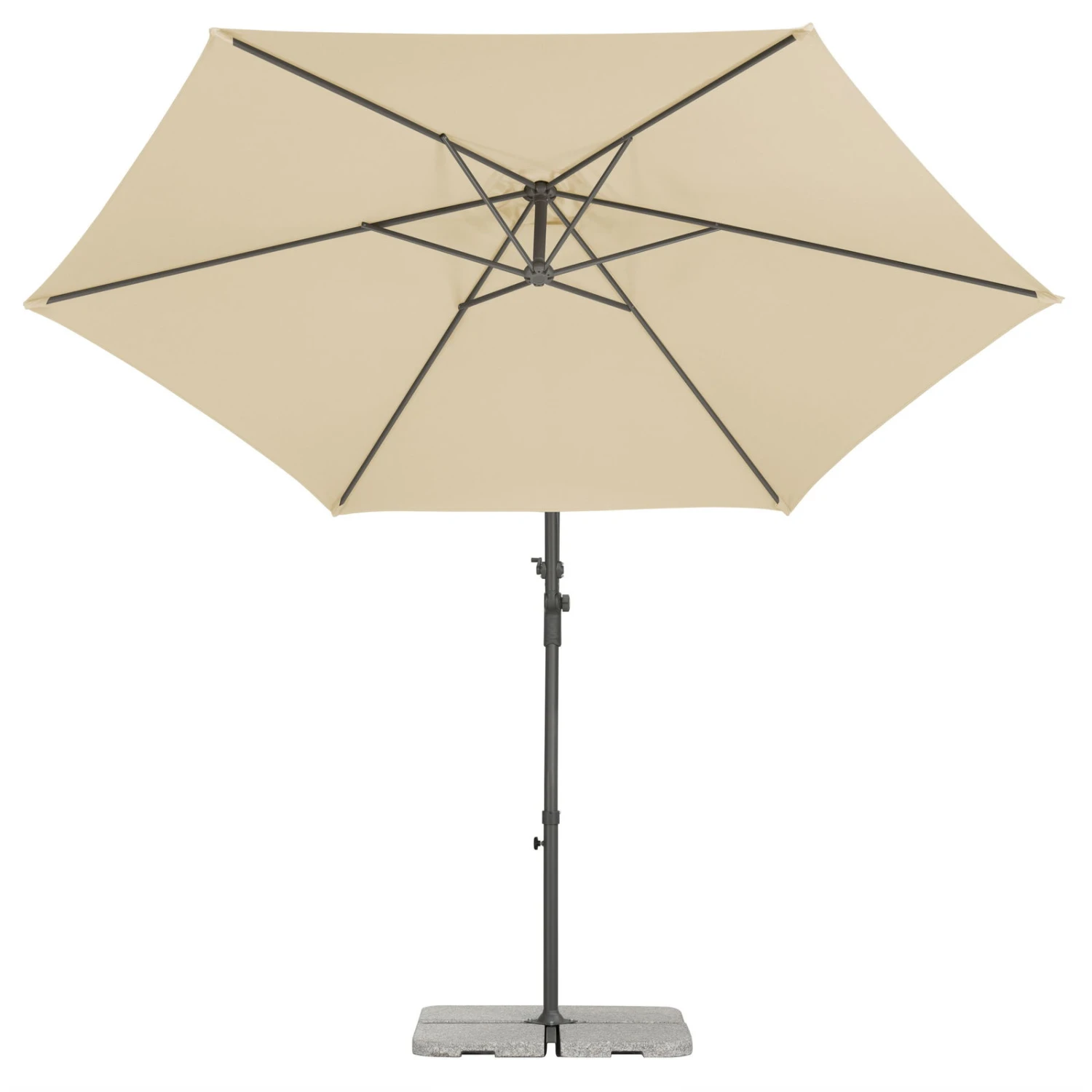 Pendelschirm 'Genua', Ø Ca. 300 Cm, Natur 5 Pendelschirm 'Genua', Ø Ca. 300 Cm, Natur – Bild 5