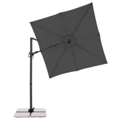 Doppler Pendelschirm 'Derby DX', Anthrazit, Ca. 210 X 210 Cm -Deutschland Garten Schatten Verkaufs-Shop 3910503293 pendelschirm dx anthrazit 210 13 120198