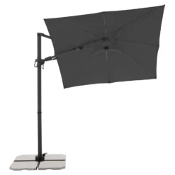 Doppler Pendelschirm 'Derby DX', Anthrazit, Ca. 210 X 210 Cm -Deutschland Garten Schatten Verkaufs-Shop 3910503293 pendelschirm dx anthrazit 210 1 120196