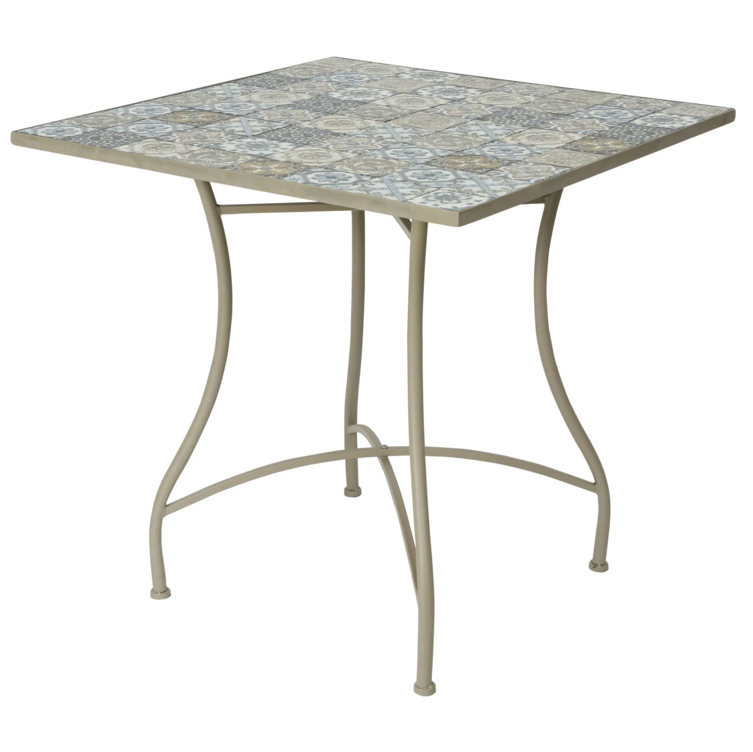 Mosaik-Bistrotisch 'Toulouse', Braungrau, Naturstein, 78 X 78 X 77 Cm 2 Mosaik-Bistrotisch 'Toulouse', Braungrau, Naturstein, 78 X 78 X 77 Cm – Bild 2