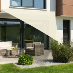 Sonnensegel 'Teneriffa', 500 X 500 X 500 Cm, Natur