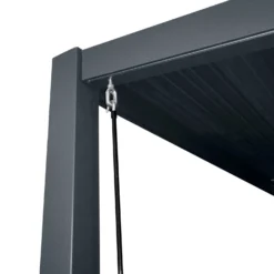 Pergola Mit Lamellendach, Anthrazit, 400 X 310 X 253 Cm, Eingangshöhe 200 Cm -Deutschland Garten Schatten Verkaufs-Shop 3910901767 Pergola mit Lamellendach zum Oeffnen 3 94108