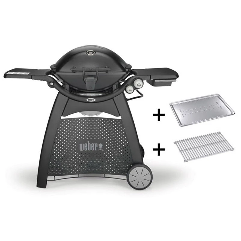 Weber® Gasgrill Q® 3200 Schwarz Station, Mit Hitzeschild Und Bratenrost 1 Weber® Gasgrill Q® 3200 Schwarz Station, Mit Hitzeschild Und Bratenrost