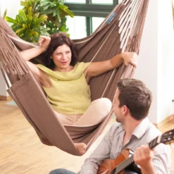 LA SIESTA Hängestuhl Lounger Habana Chocolate, Aus Bio-Baumwolle 12 LA SIESTA Hängestuhl Lounger Habana Chocolate, Aus Bio-Baumwolle -Deutschland Garten Schatten Verkaufs-Shop 3940200258 Haengestuhl Lounger Habana chocolate BioBaumwolle 01 47087